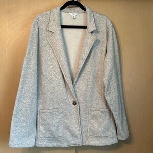 Time & Tru French Terry Blazer